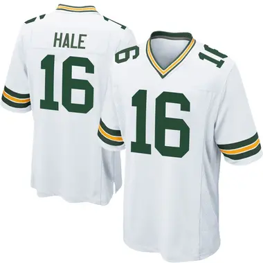 Alex Hale Men's Game White Green Bay Packers Jersey