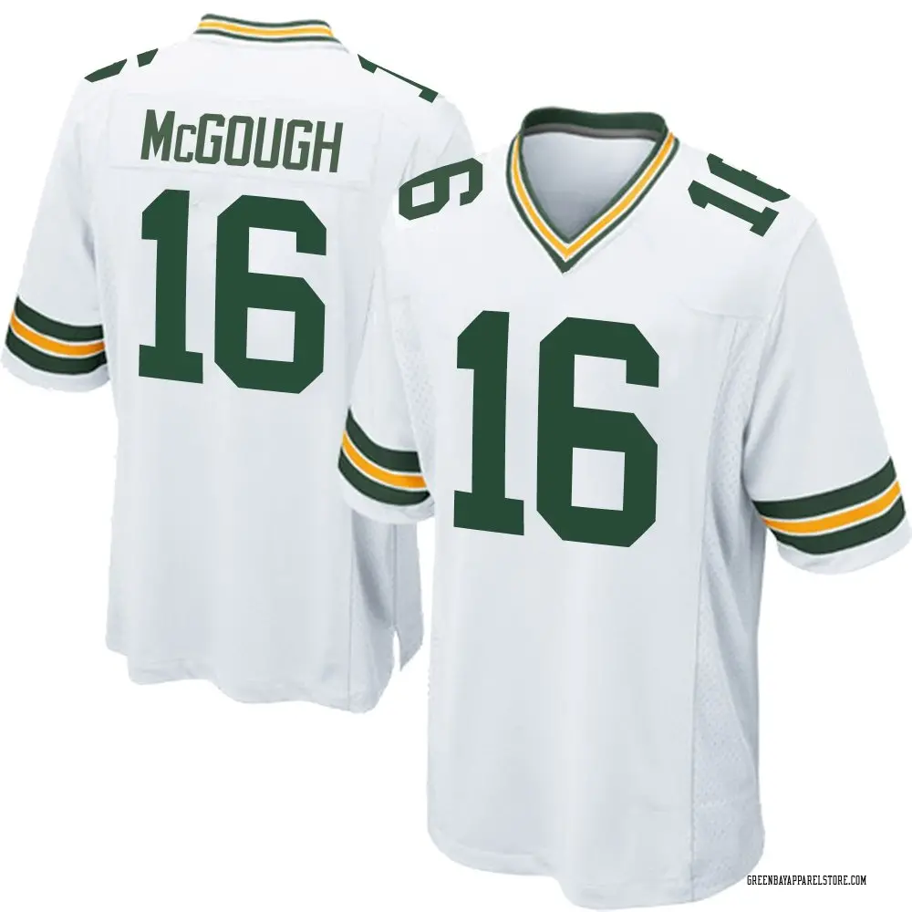 Alex McGough Men's Game White Green Bay Packers Jersey