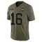 Alex McGough Men's Limited Olive Green Bay Packers 2025 Salute to Service Jersey