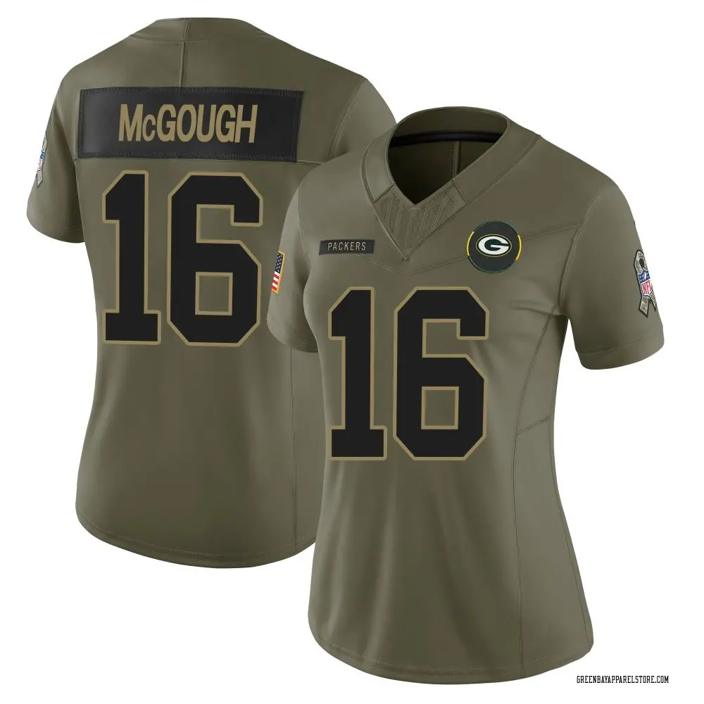 Alex McGough Women's Limited Olive Green Bay Packers 2025 Salute to Service Jersey