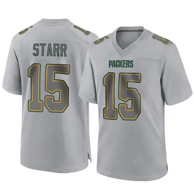 Bart Starr Men's Game Gray Green Bay Packers Atmosphere Fashion Jersey