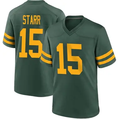 Bart Starr Men's Game Green Green Bay Packers Alternate Jersey