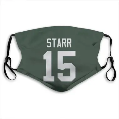 Bart Starr Name & Number Green Green Bay Packers Face Mask