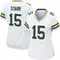 Bart Starr Women's Game White Green Bay Packers Jersey