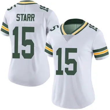 Bart Starr Women's Limited White Green Bay Packers Vapor Untouchable Jersey