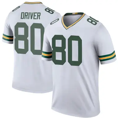Donald Driver Youth Legend White Green Bay Packers Color Rush Jersey