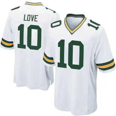 Jordan Love Men's Game White Green Bay Packers Jersey