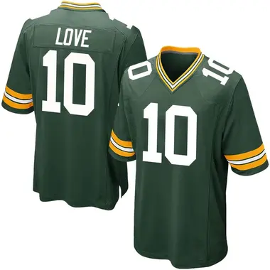 Jordan Love Youth Game Green Green Bay Packers Team Color Jersey