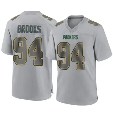 Karl Brooks Men's Game Gray Green Bay Packers Atmosphere Fashion Jersey