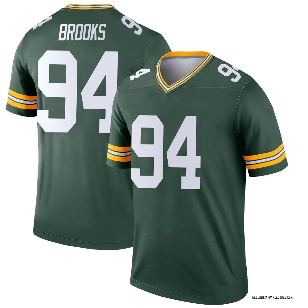 Karl Brooks Men's Legend Green Green Bay Packers Jersey