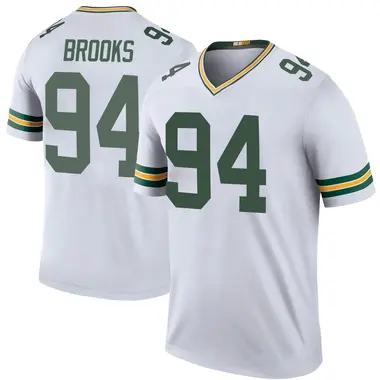 Karl Brooks Men's Legend White Green Bay Packers Color Rush Jersey