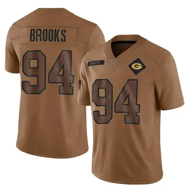 Karl Brooks Men's Limited Brown Green Bay Packers 2023 Salute To Service Jersey