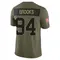 Karl Brooks Men's Limited Olive Green Bay Packers 2025 Salute to Service Jersey