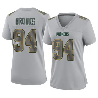 Karl Brooks Women's Game Gray Green Bay Packers Atmosphere Fashion Jersey