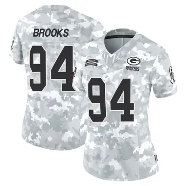 Karl Brooks Women's Limited Arctic Camo Green Bay Packers 2024 Salute to Service Jersey