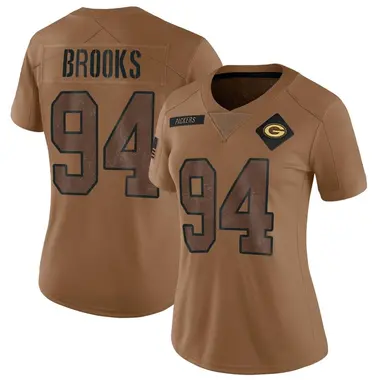 Karl Brooks Women's Limited Brown Green Bay Packers 2023 Salute To Service Jersey