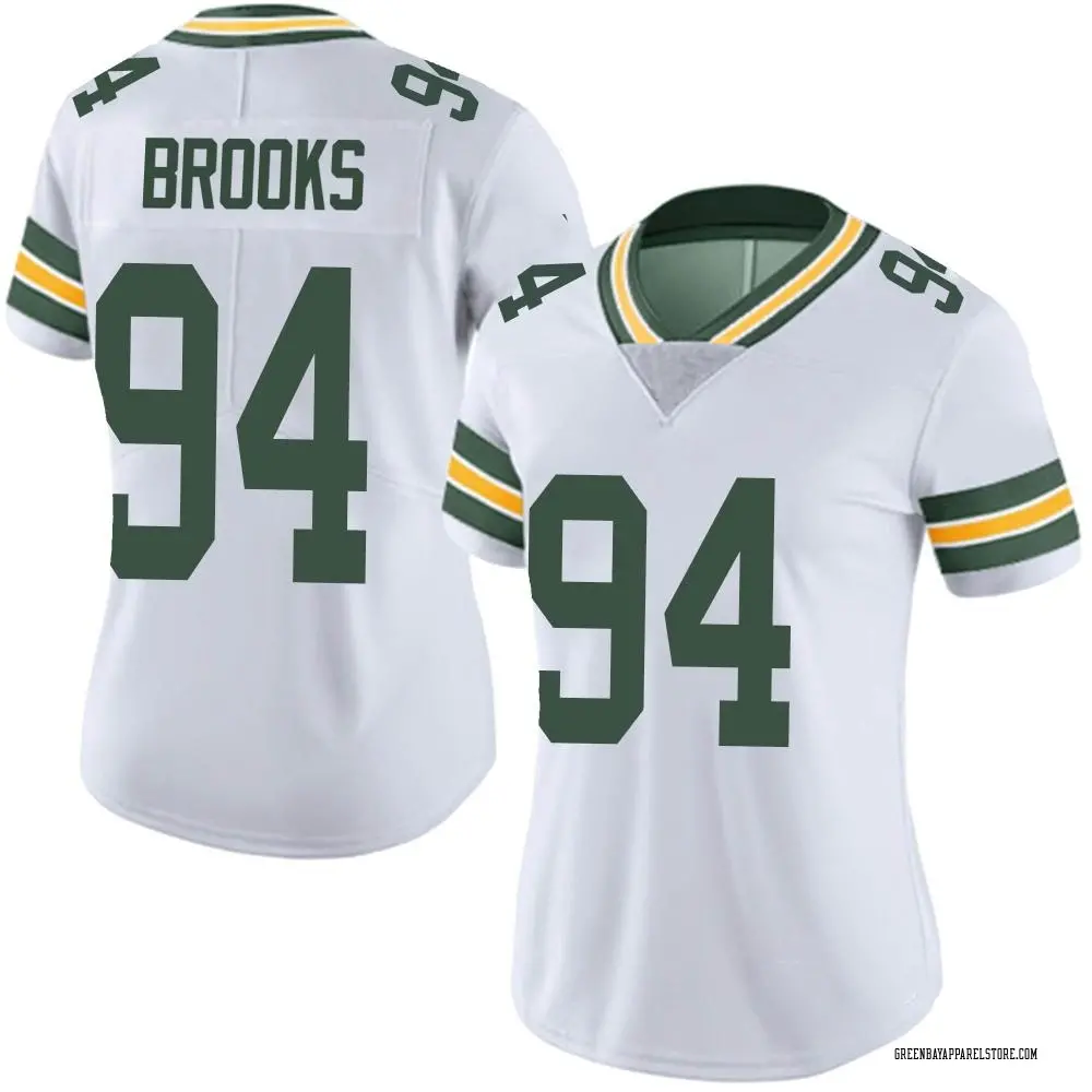 Karl Brooks Women's Limited White Green Bay Packers Vapor Untouchable Jersey