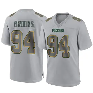 Karl Brooks Youth Game Gray Green Bay Packers Atmosphere Fashion Jersey