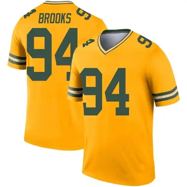 Karl Brooks Youth Legend Gold Green Bay Packers Inverted Jersey